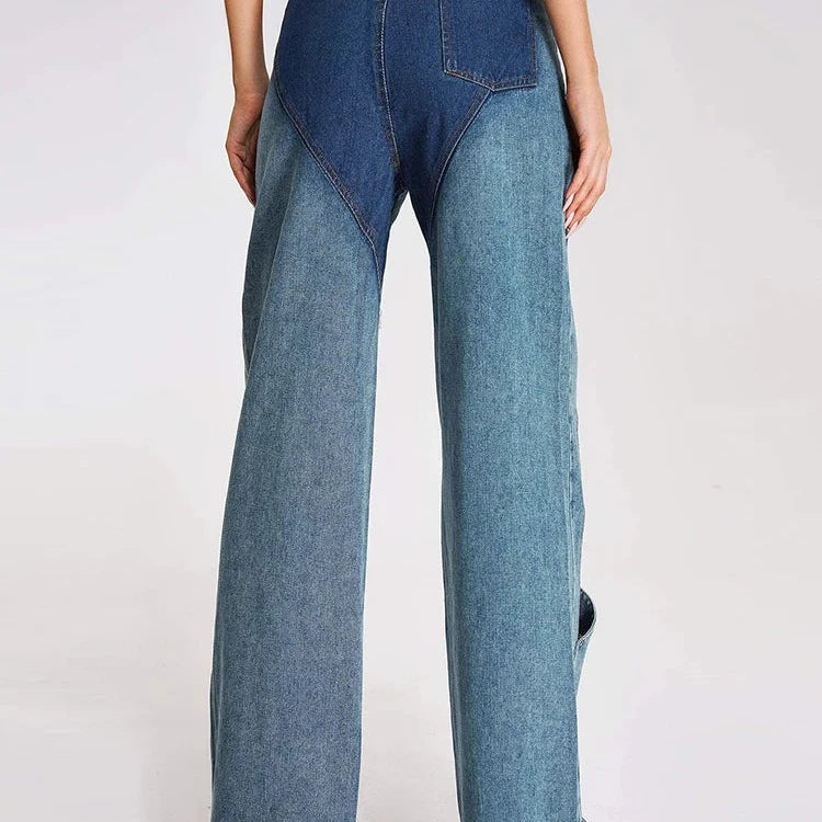 Hollow Out Denim Pant